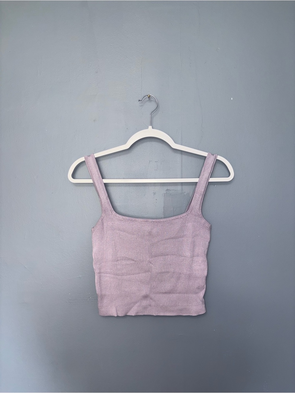 Aeropostale | Purple Ribbed Cropped Tank | Size Large